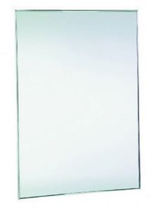 Espelho fixo c/ moldura aço epoxy branco (700x500 mm)